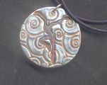 Silver FD with swirls and Patina